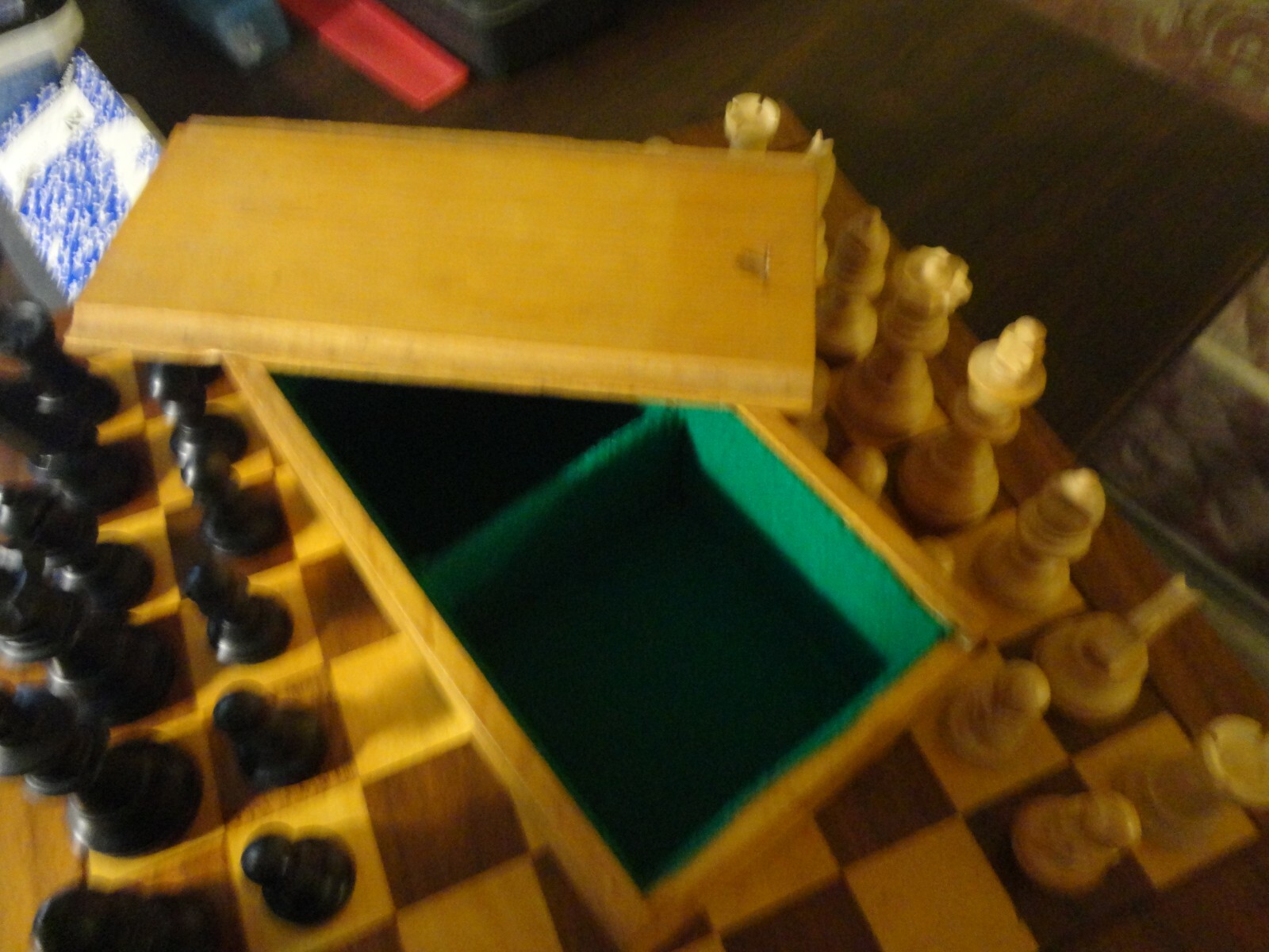 vintage french chess combo w/ 15