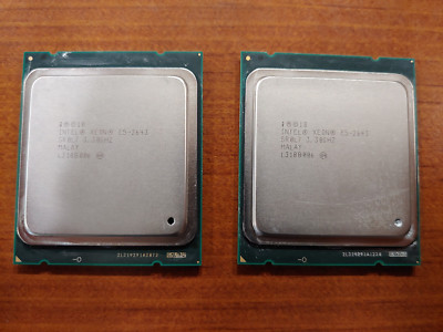 INTEL XEON E5-2643 SR0L7 4 CORE 3.30 GHz 10 MB Cache 8 GT/s 130W CPU Lot of 2