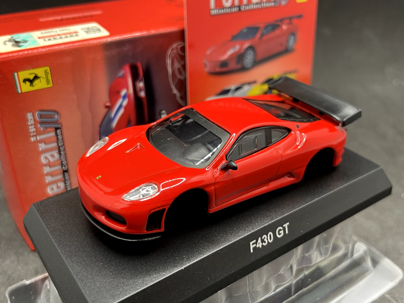 1/64 Kyosho Ferrari Collection 10 F430 GT red diecast model