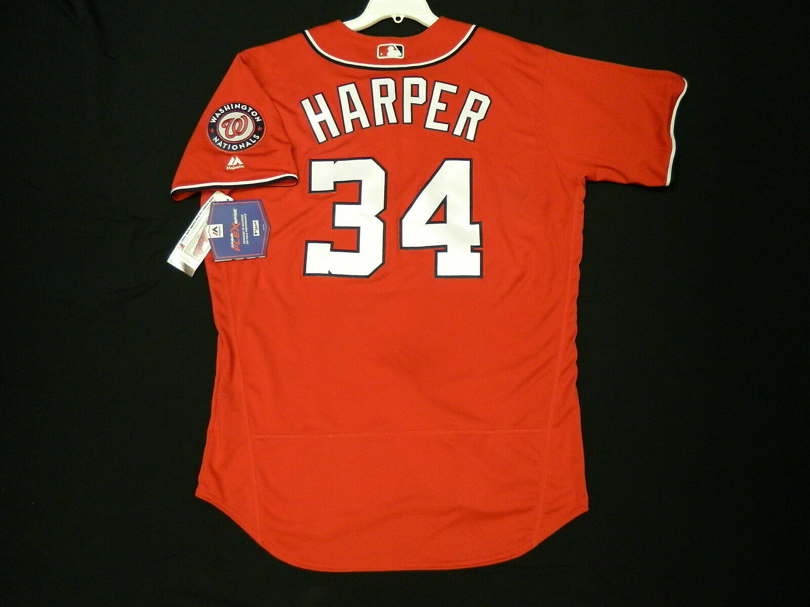 majestic ワシントンナショナルズ ハーパー オーセンティックユニフォーム Washington Nationals Bryce Harper #34 Majestic Authentic