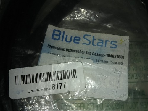 Dishwasher Tub Gasket 154827601 - Free shipping