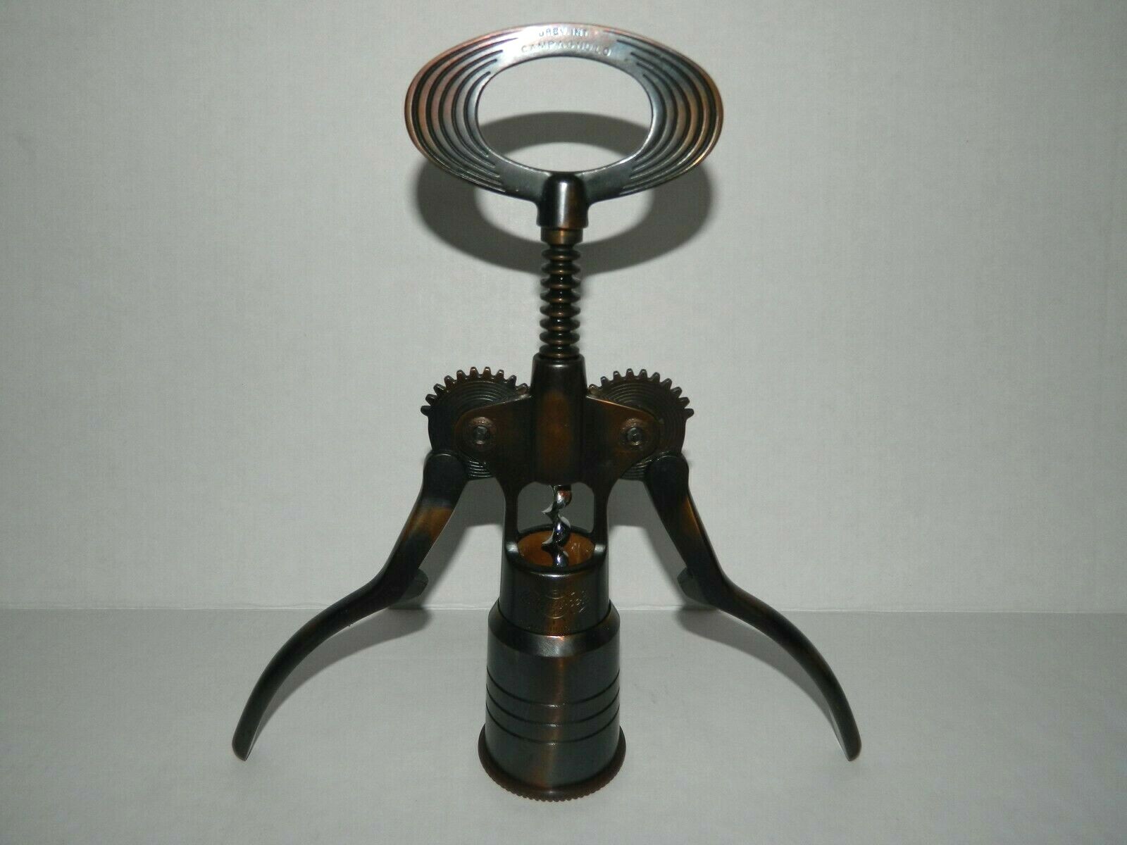 Vintage CAMPAGNOLO BIG Corkscrew Bronze Made in Italy Bottle Opener
