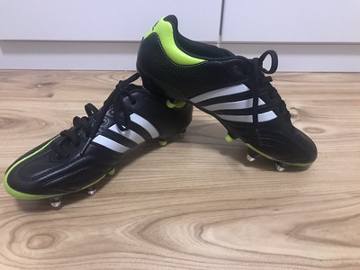 Adidas Adipure 11pro 39 13 NEU LEDER Schwarz Grün Adidas Adipure 11pro 39 13 NEU LEDER Schwarz Grün