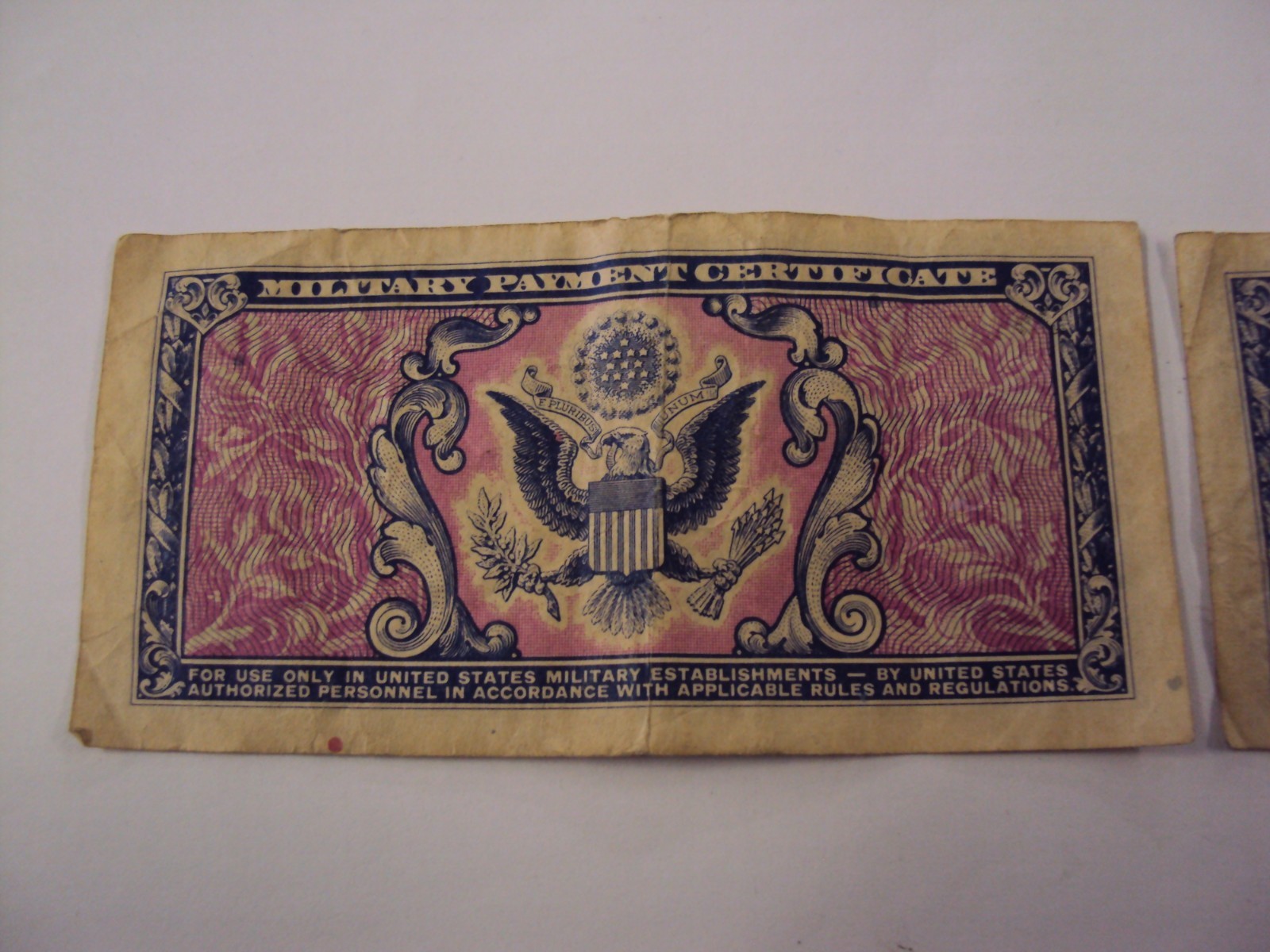 (2) US MILITARY m26, m42,,1951 5 CENT,10 Cent Military payment