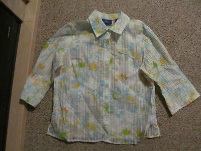 J.H. Collectibles Button Down Shirt Women's Size Medium   