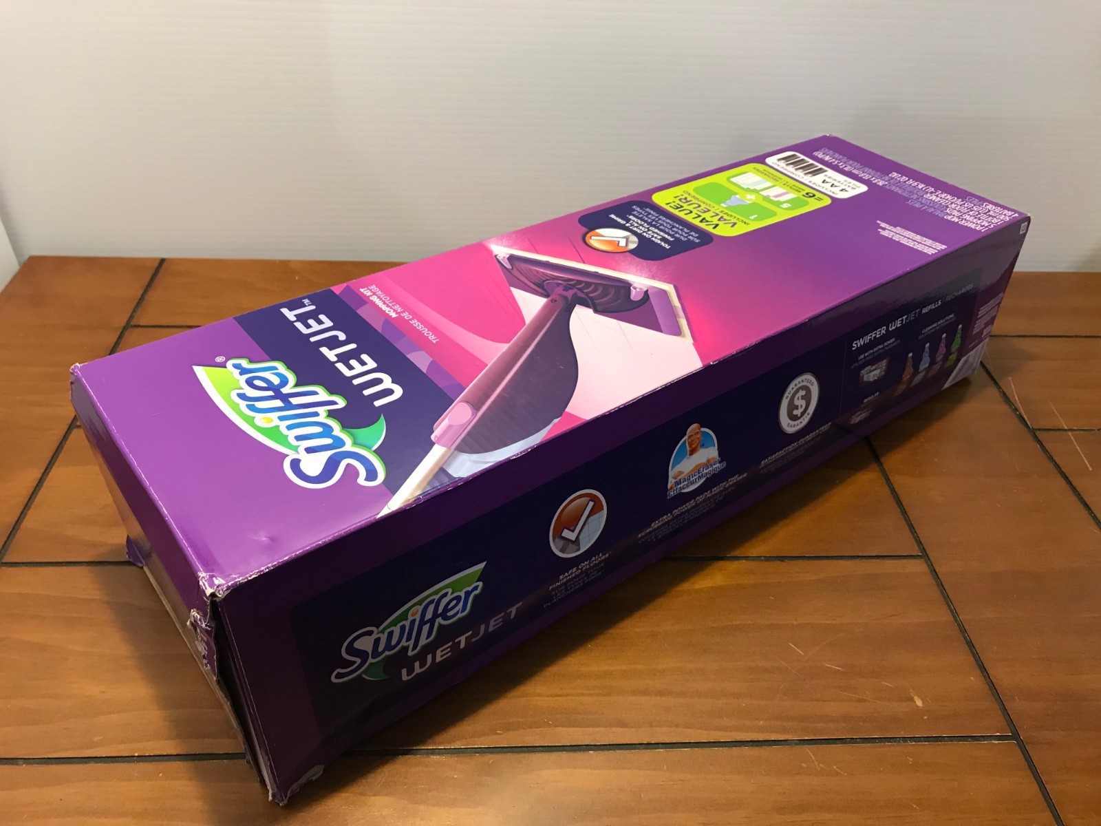 Swiffer WET JET Hardwood Floor Spray MOP Cleaner Starter Kit Home NEW Power Safe