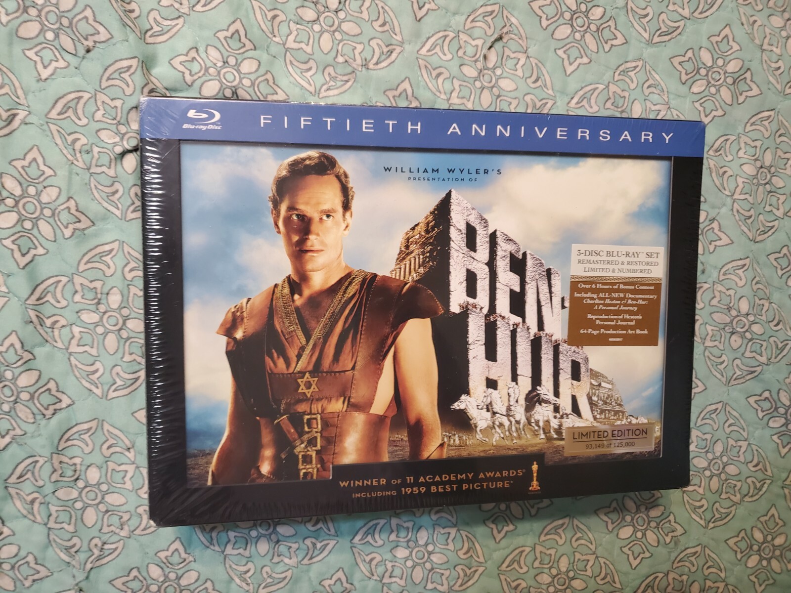 Blu-ray) BEN-HUR (2011, 3-Disc Set, Limited Edition Fiftieth