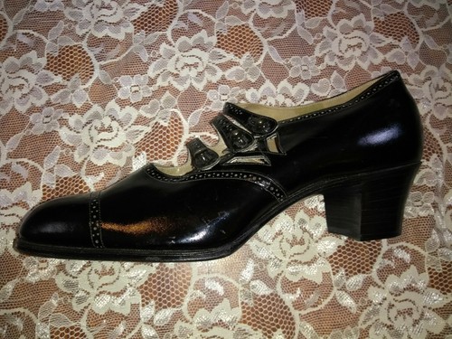 True Vintage Mary Jane Strap Shoes 1929/1930 Damaged For Repair