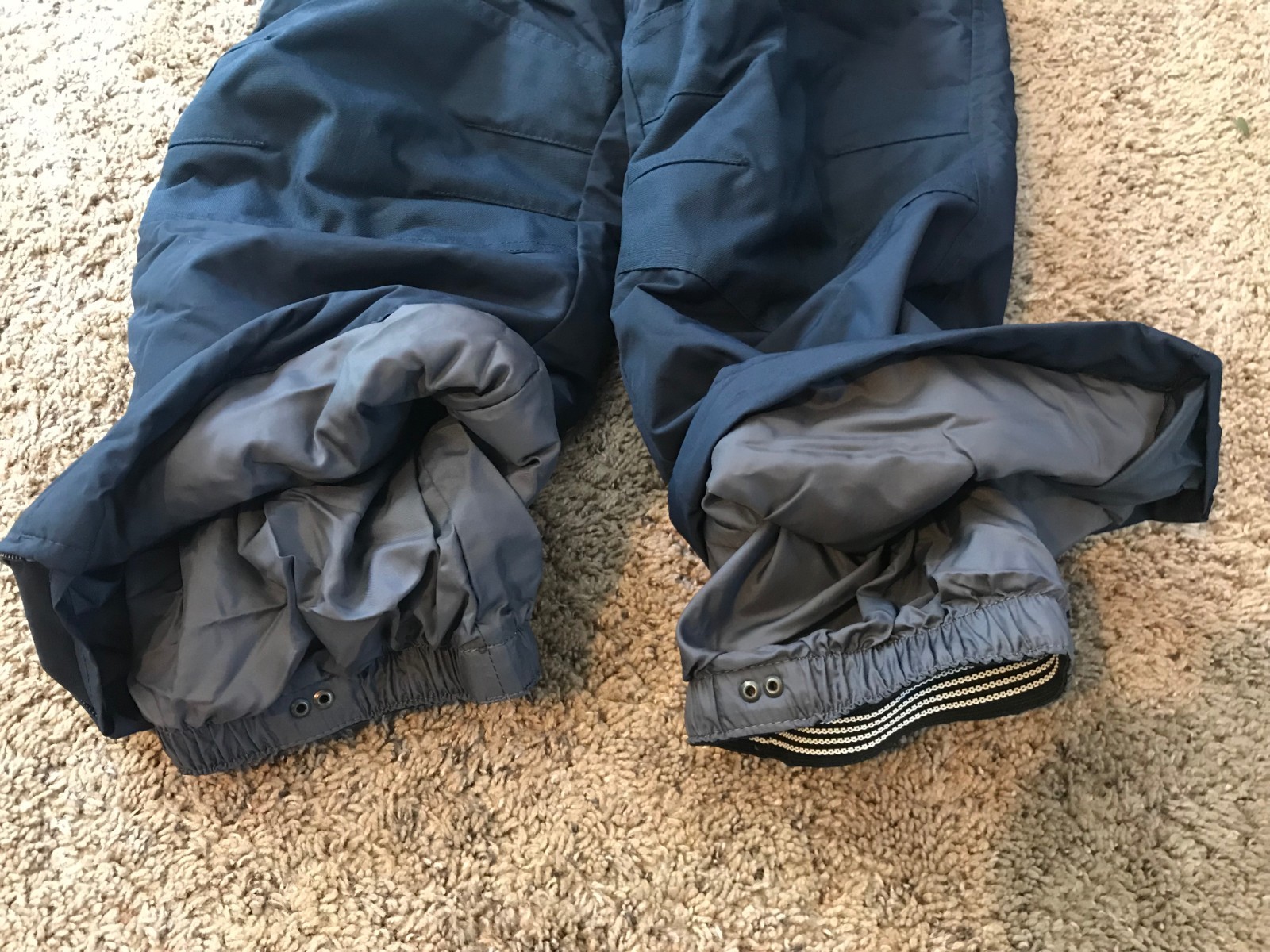 Beautiful Clean Lands End Unisex Blue Winter Pants Size 7 NICE!