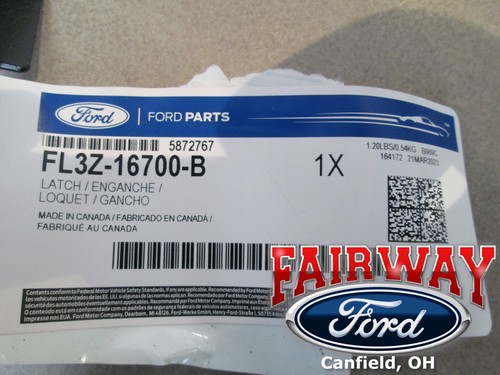 15 thru 20 F-150 OEM Ford Hood Lock Latch Assembly - Includes Hood Ajar Switch