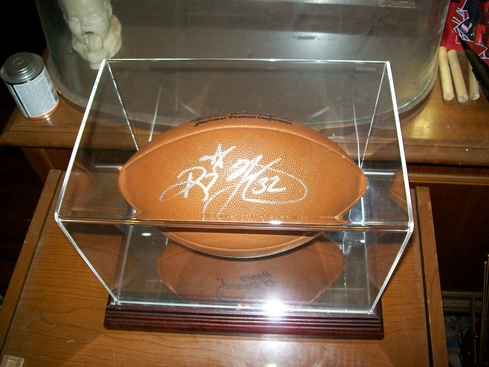 RICKY WATTERS SIGNED FOOTBALL SCOREBOARD AUTHENTICATED WITH CASE COA