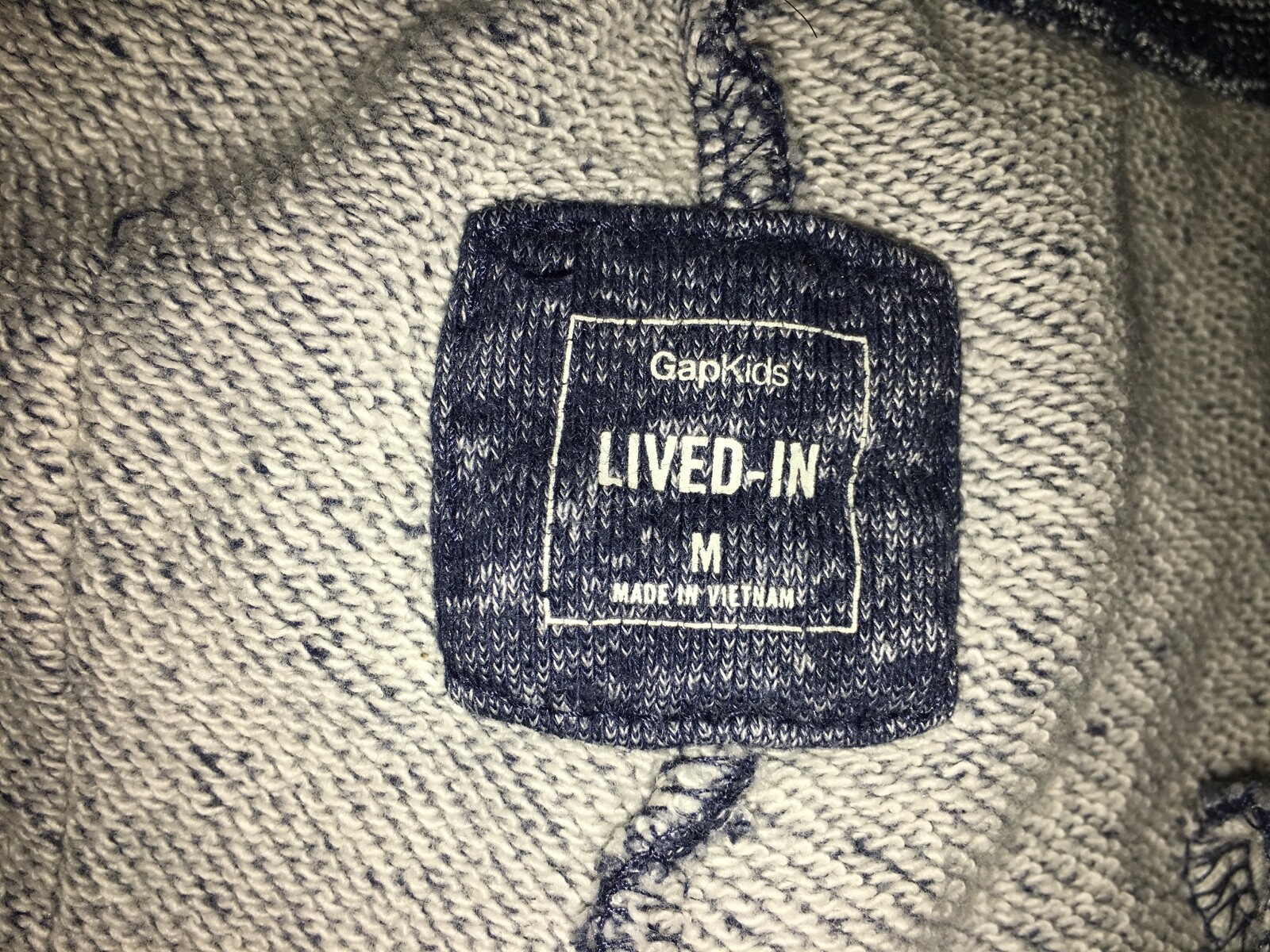 BOYS SIZE MEDIUM SOFT BLUE WHITE SWEATPANTS BY GAP KIDS POCKETS DRAWSTRINGS NICE