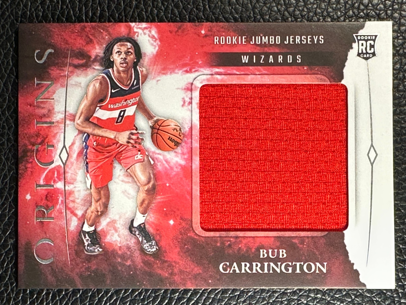 2024 Panini Origins Jumbo Bub Carrington Jersey RC Rookie