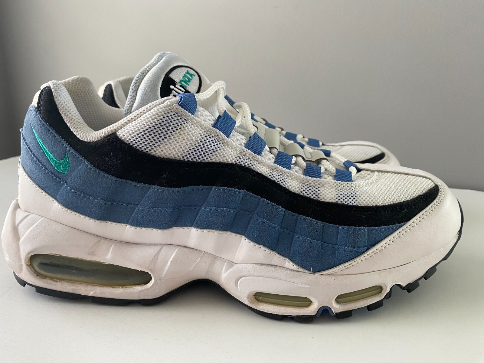 nike air max 95 white slate blue