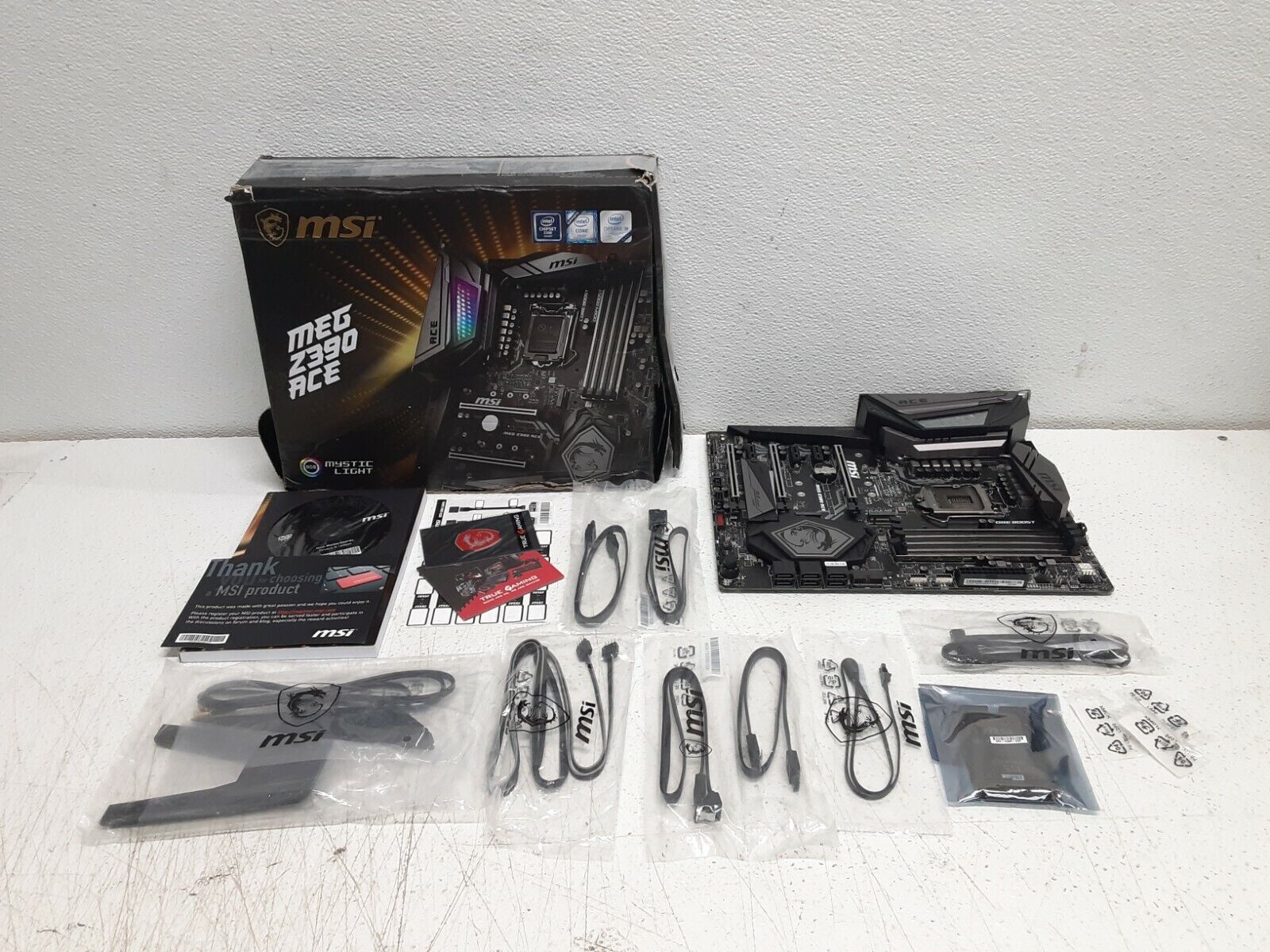 MSI MEG Z390 ACE LGA-1151 DDR4 MOTHERBOARD 845858 **READ MSI MEG Z390 ACE LGA-1151 DDR4 MOTHERBOARD 845858 **READ