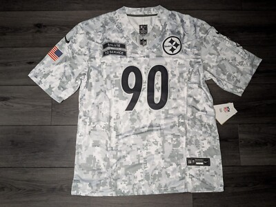 T.J Watt #90 Pittsburgh Steelers  Salute To Service 2024-2025 Jersey XL