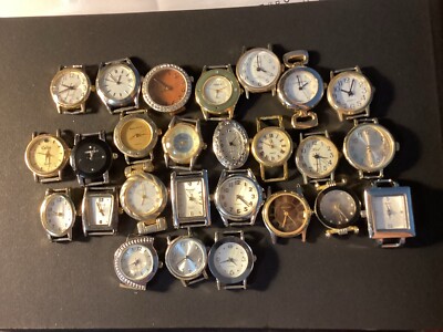 Vintage Women Watch Cases Lot Parts TFX Celia Lafayette Precision By Gruen