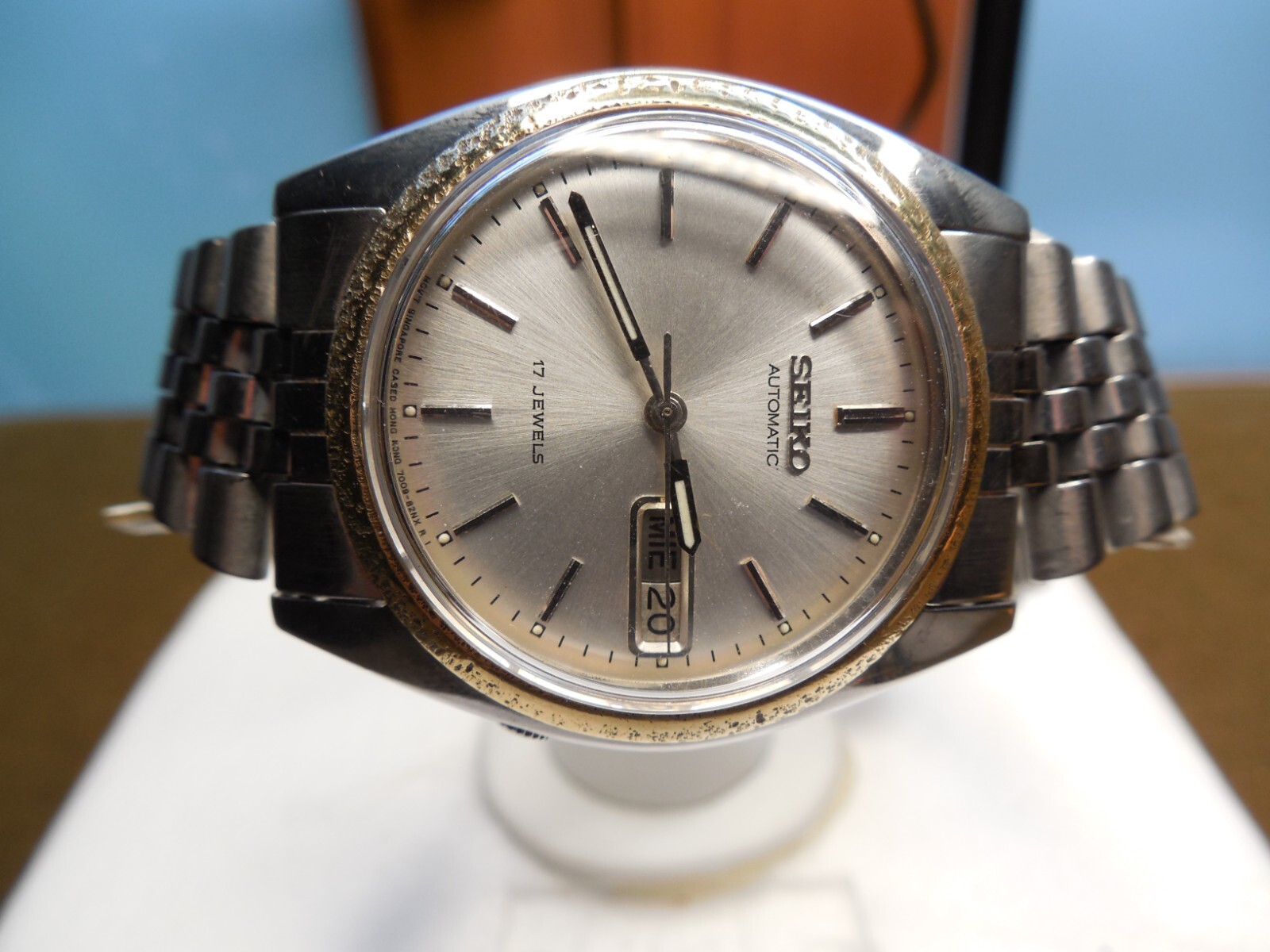 時計 SEIKO Automatic 23JEWELS Seiko 5 Vintage Automatic Watch 23 Jewels Leather Band 38mm