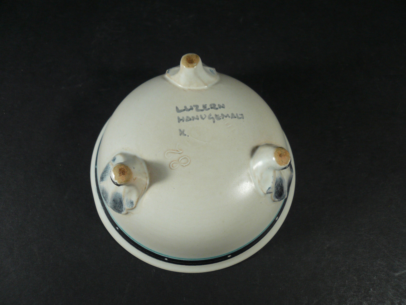 Luzern Switzerland Ceramic Pottery Bowl Hand Painted