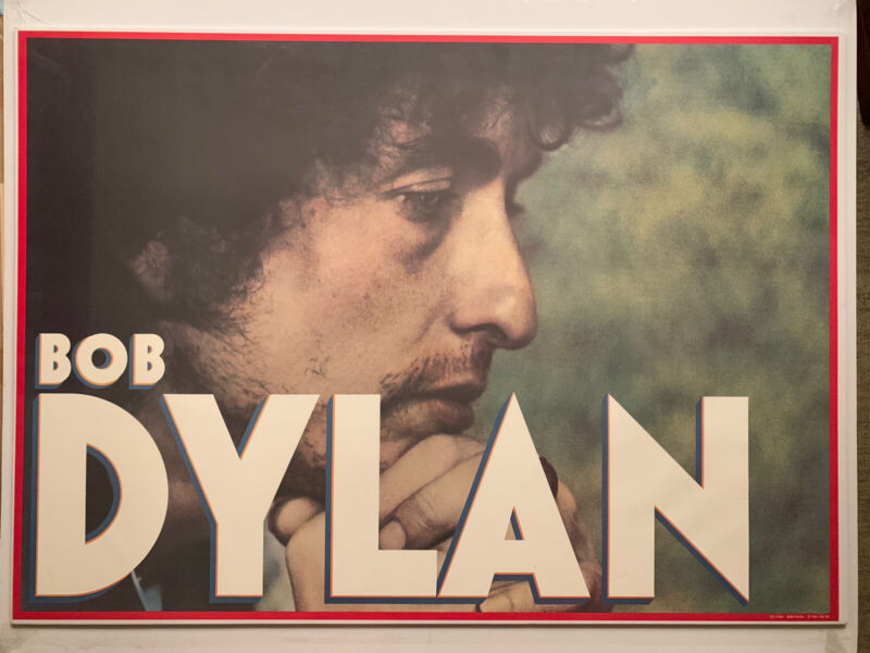 Original 1981 Bob Dylan Poster 44” X 31.25" CBS Promotional Heart of Mine 37496
