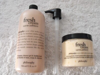 Philosophy Fresh Cream Warm Cashmere Shower Gel 32 & Hydrating Body Cloud Cream