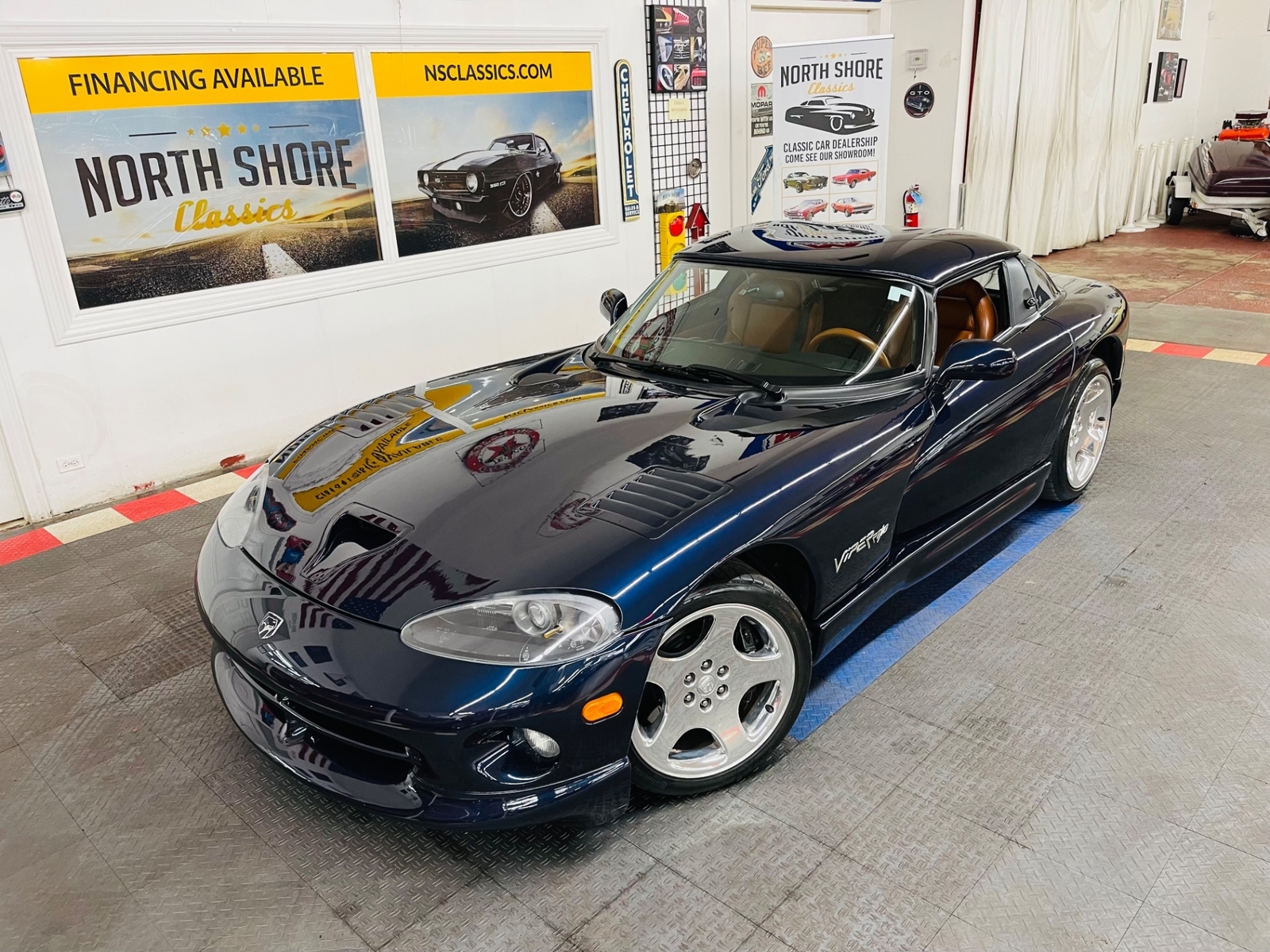 Sapphire Blue Pearl Dodge Viper with 13,981 Miles available now!