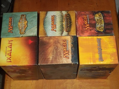 Empty Fat Pack Boxes Box Magic the Gathering MTG Time Spiral Mirrodin Lot 14