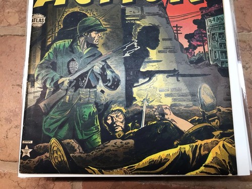 Battle Action #4 (1952) 6.5++ OW Altas War Gene Colan Cover Beautiful Copy