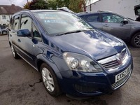 2012 Vauxhall Zafira 1.8i Exclusiv 5dr MPV PETROL Manual