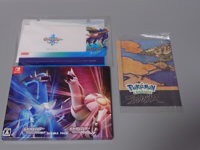 Pokemon Brilliant Diamond Shining Pearl Double Pack Switch & Map ＆picture frame