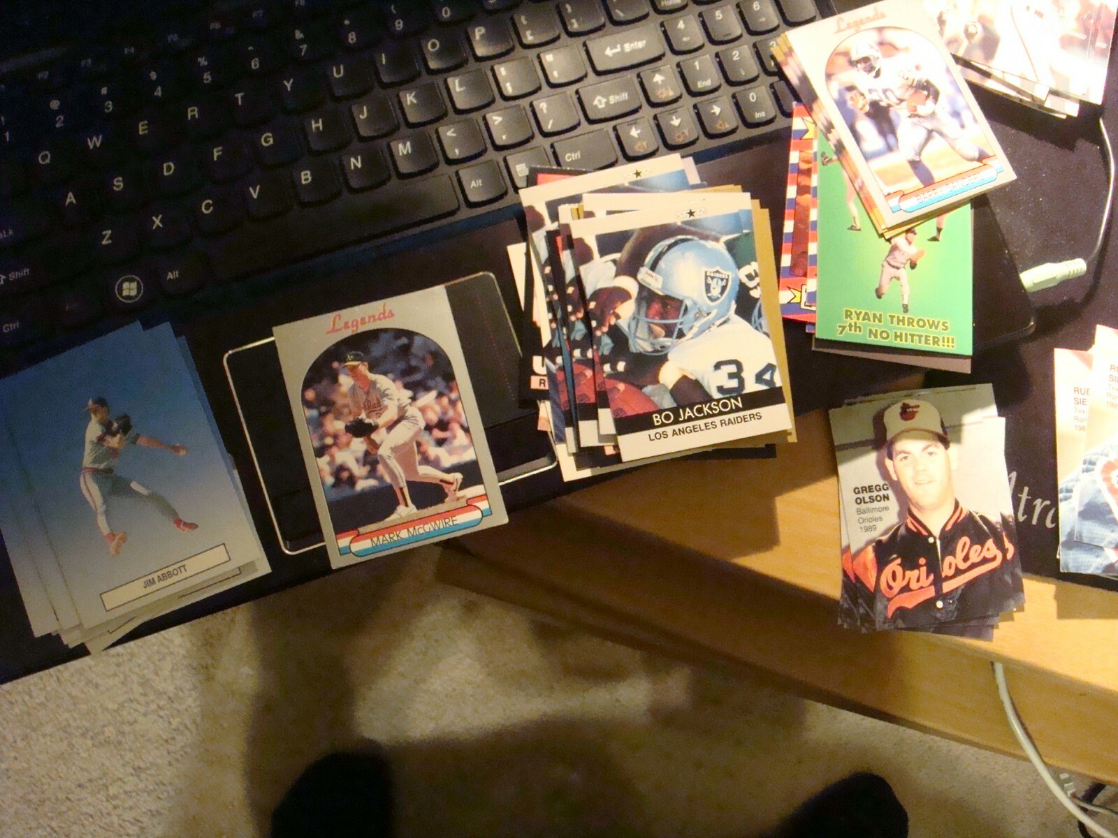 1989 & 1990 Promo w/ stars lot 237 total cards Montana Jackson Griffey Ryan