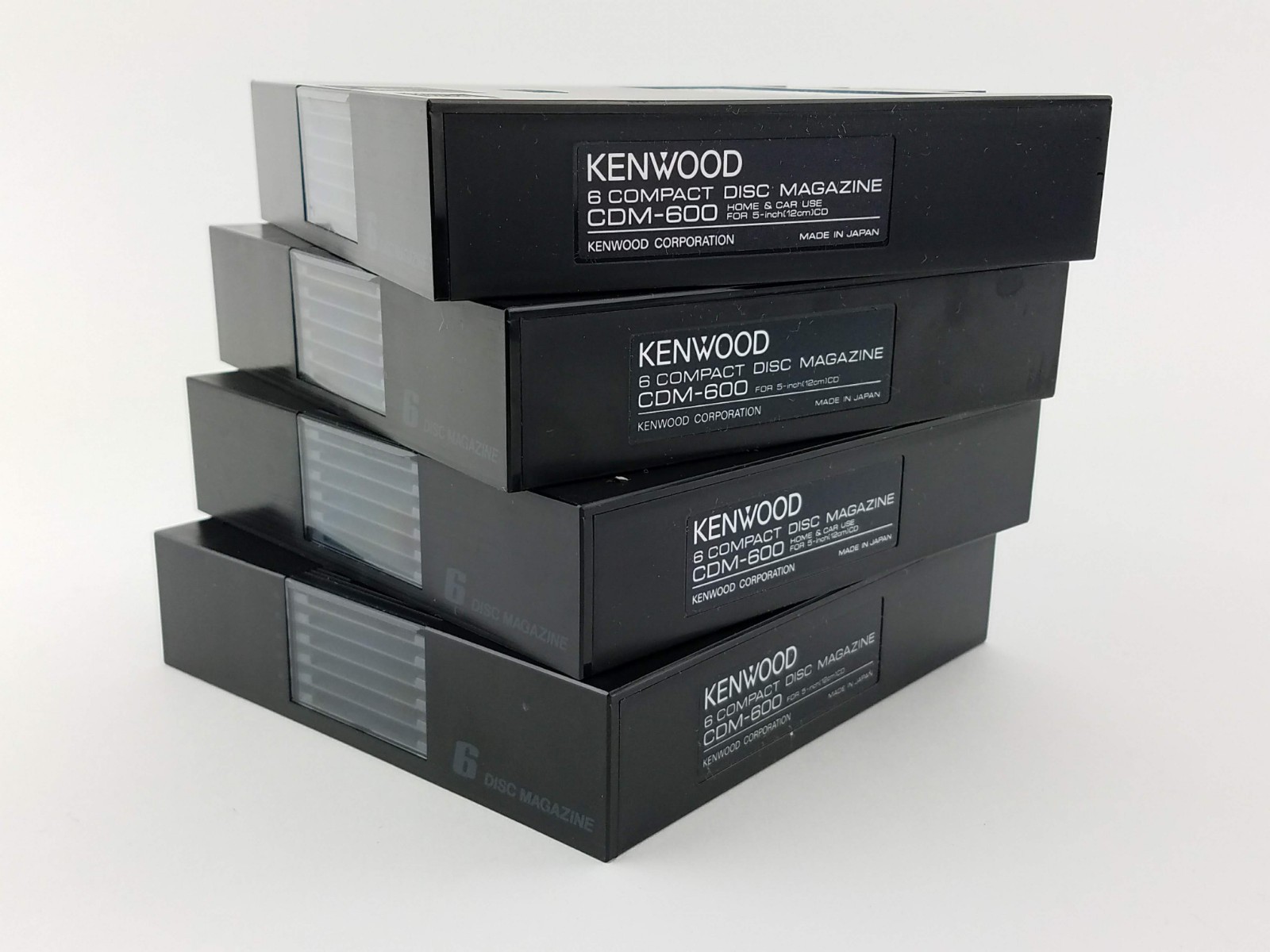 Kenwood CDM-600 6-Compact Disc Magazine Home Or Car Use EUC Lot of 4