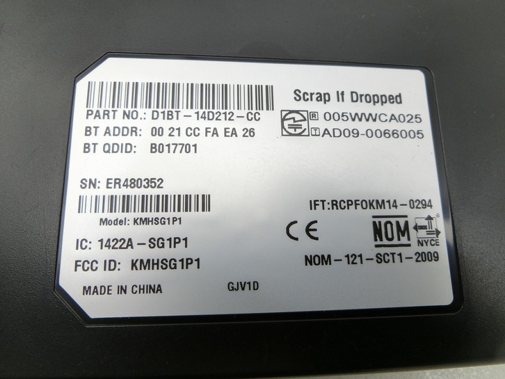 Ford C-Max II 10-15 Steuergerät ECU Modul SG Bluetooth Interface  - Bild 2