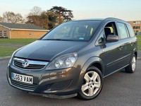 2013/63 VAUXHALL ZAFIRA 1.6 EXCLUSIVE 7 SEATS ULEZ