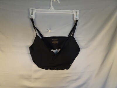 Danskin Intimates Bra Womens M Black Seamless Wireless Invisible Support
