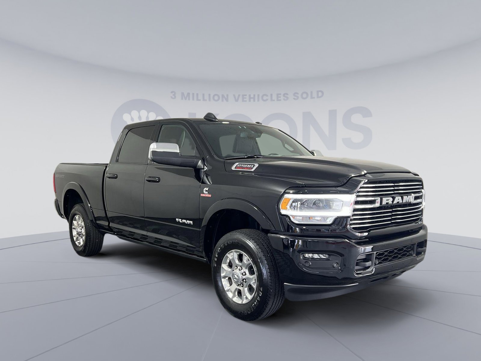 2022 Ram 2500 Laramie 5404 Miles Diamond Black Crystal Pearlcoat Used