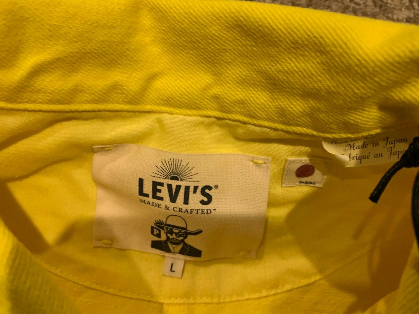 Pre-owned Levi's Made & Crafted X Poggy Sack Coat Made In Japan Men's Large Rt$348 B13 In Yellow