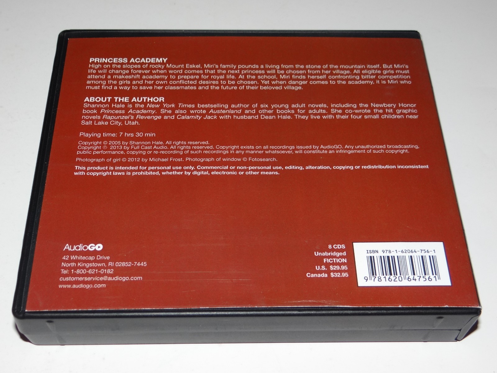 Princess Academy by SHANNON HALE 2013 Unabridged 8 Disc Audiobook CD Set