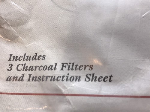 Presto 3 Replacement Filters For Cool Daddy Fryer Charcoal # 00983. Lot L9