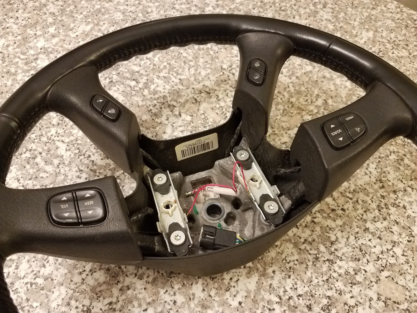 ✅ OEM Black Leather Steering Wheel silverado Chevy GMC