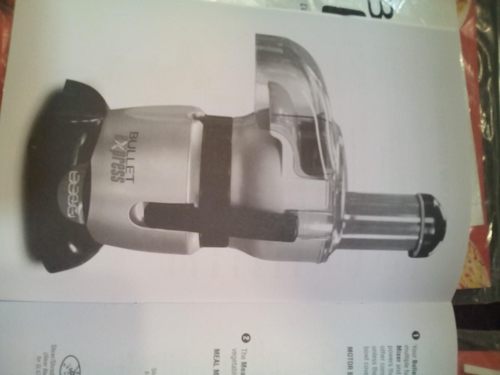 BULLET EXPRESS 8-MINUTE MEAL MACHINE MODEL# BE-BX003A-09