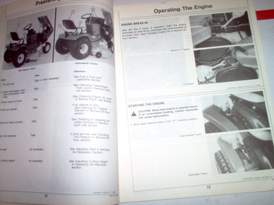 John Deere 108 111 111H 116 116H Lawn Tractor Operator's Manual S/N 285,001-up