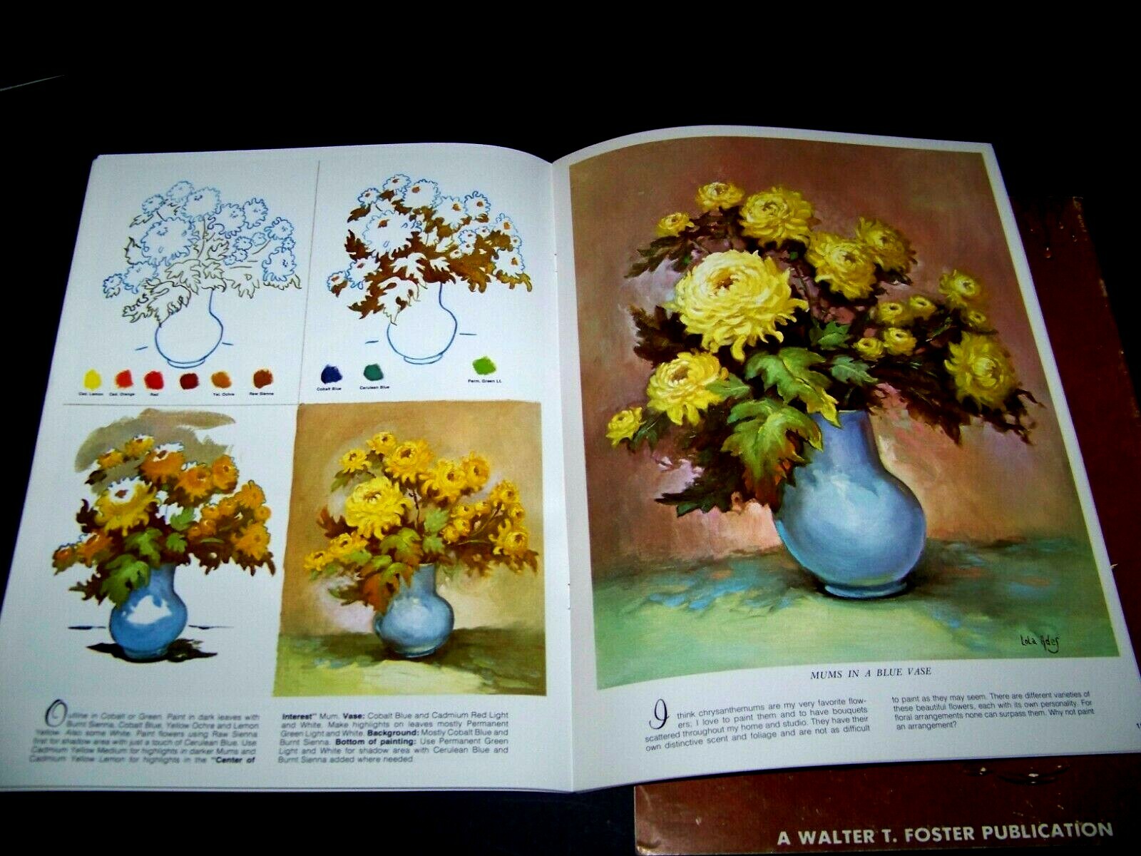 2 Art Books by Walter Foster Secrets And Shortcuts   Flowers and Designs to Copy