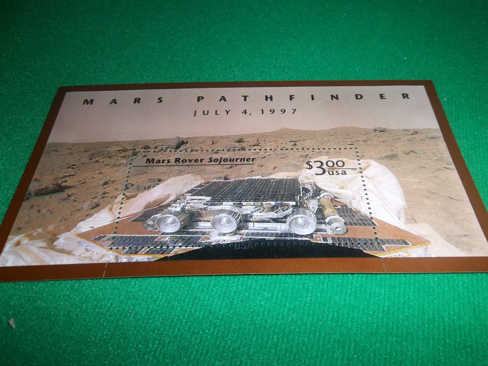 Mars Pathfinder USA Stamp 1997 Souvenir Sheet  Mint