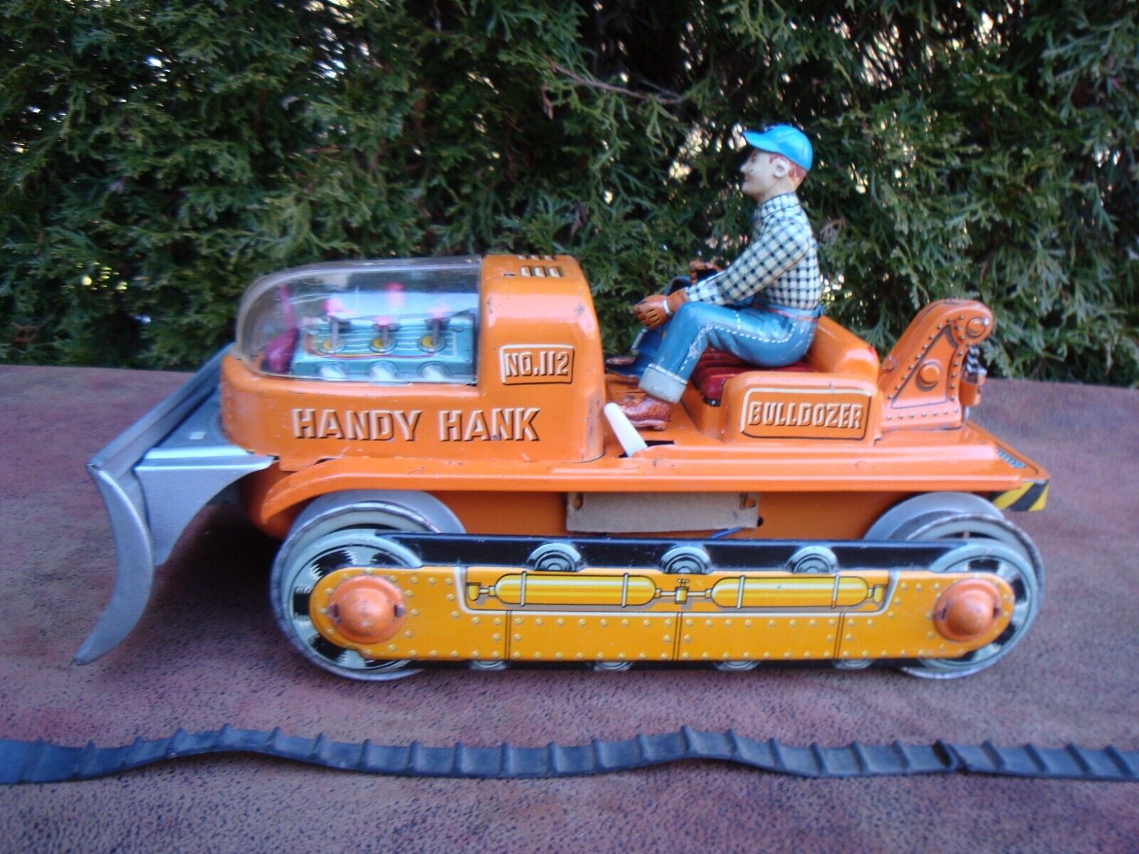Battery Operated Handy-Hank Mystery Tractor Bulldozer #112 Battery Operated Handy-Hank Mystery Tractor Bulldozer #112