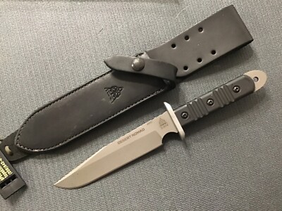 TOPS Desert Nomad 6.5'' 440C Black Tumbled Finish Fixed Knife DMAD01