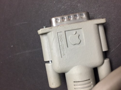 Apple DB15 Male to Male 15 Pin 3' Video Cable 590-0161-A Macintosh IIGS Monitor