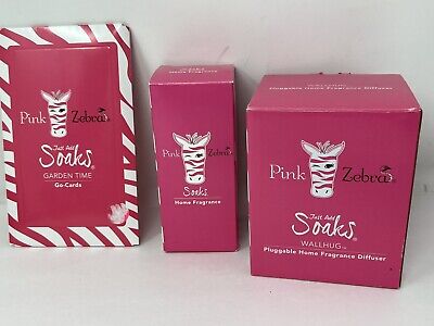 Pink Zebra Just Add Soaks Sweet Celebrations Go-Cards , Fragrance , diffuser new