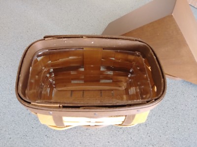 Longaberger 2017 Collector's Club Christmas Village House Basket set NEW