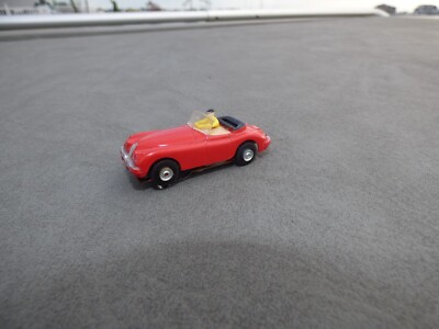 AURORA VIBRATOR TJET AFX 1541 RED JAGUAR  XK140 CONVERTIBLE HO SLOT CAR NOS